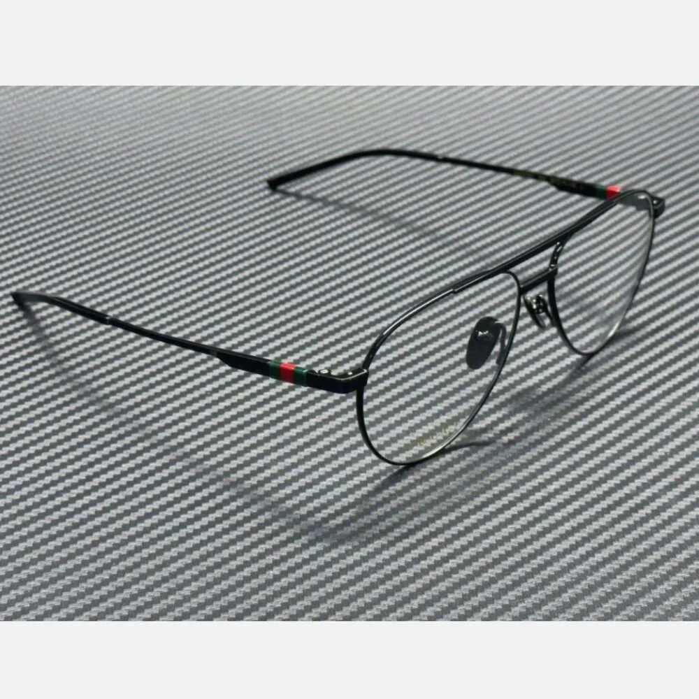 GUCCI Black Men's Large 56 mm Eyeglasses